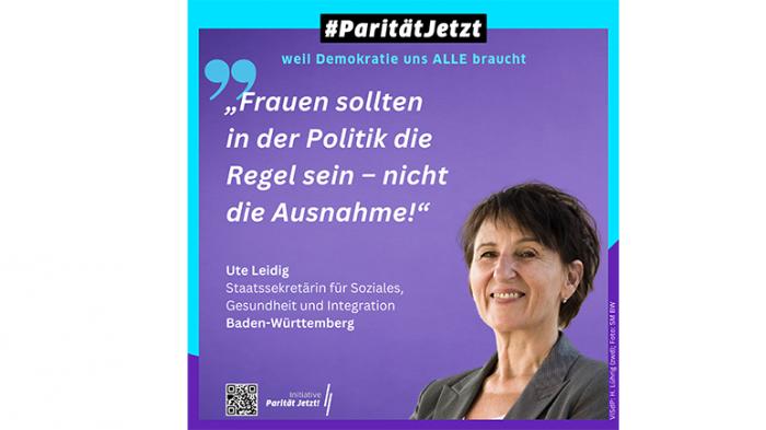Staatssekret&auml;rin Dr. Ute Leidig (BW)