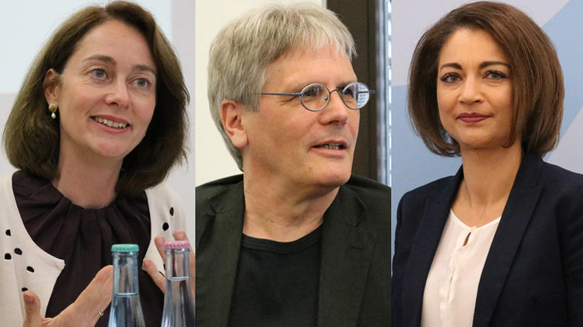 Katarina Barley, Friedemann Schindler und Martina Hannak-Meinke (v.l.n.r.) - Bild: zwd