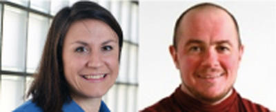 Das neue Direktorium: Lisi Maier und Dr. Arn Sauer (Bildquellen: DKJB; gender-summit.com)