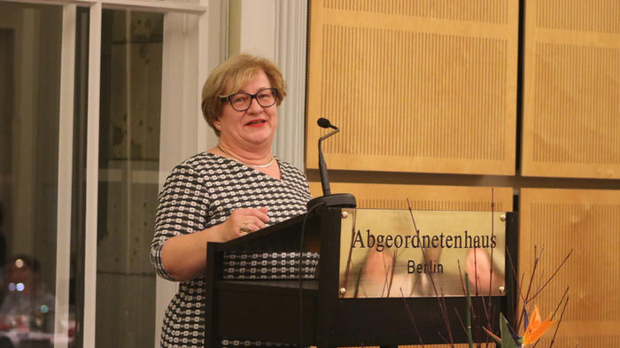 Dr. Mauela Schmidt, Vizepr&auml;sidentin des Abgeordnetenhauses von Berlin. - Bild: zwd