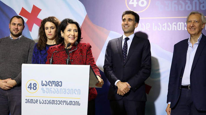 Salome Surabischwili. - Bild: Facebook / სალომე ზურაბიშვილი (Salome Zourabichvili)